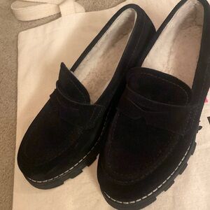 La Canadienne Darcy Suede Shearling Lined
 Size 8